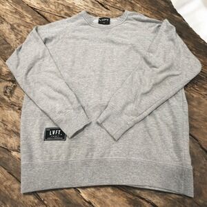 LVFT Live Fit Apparel Mens Gray Crewneck Sweatshirt Long Sleeve Size Large